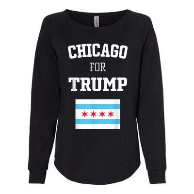 Chicago For Donald Trump SupporterS Design Womens California Wash Sweatshirt