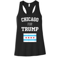 Chicago For Donald Trump SupporterS Design Women's Racerback Tank