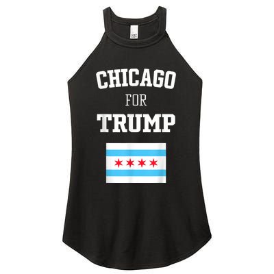 Chicago For Donald Trump SupporterS Design Women’s Perfect Tri Rocker Tank