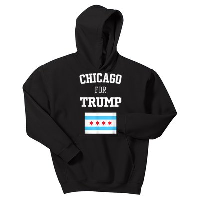 Chicago For Donald Trump SupporterS Design Kids Hoodie