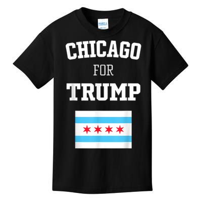 Chicago For Donald Trump SupporterS Design Kids T-Shirt