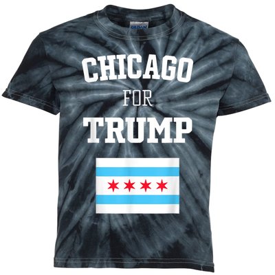 Chicago For Donald Trump SupporterS Design Kids Tie-Dye T-Shirt