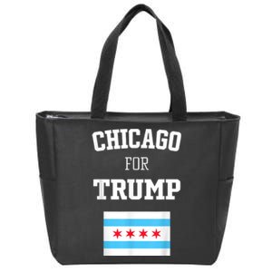 Chicago For Donald Trump SupporterS Design Zip Tote Bag