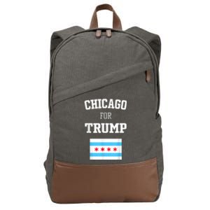 Chicago For Donald Trump SupporterS Design Cotton Canvas Backpack