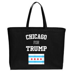 Chicago For Donald Trump SupporterS Design Cotton Canvas Jumbo Tote