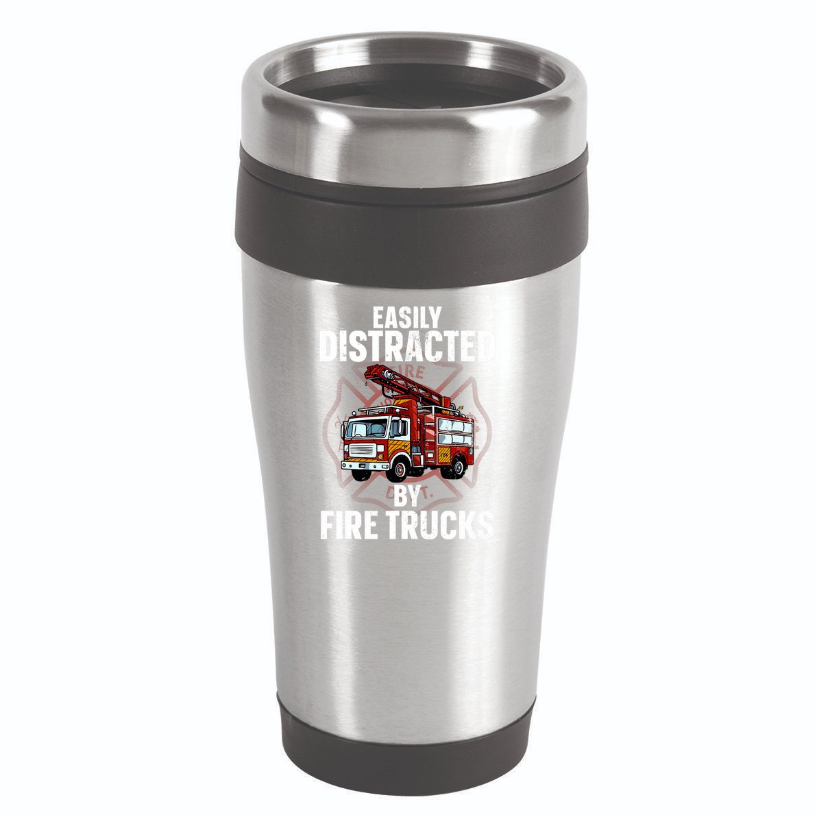 Cute Firefighter Design For Fireman Fire Truck 16oz Travel Tumbler