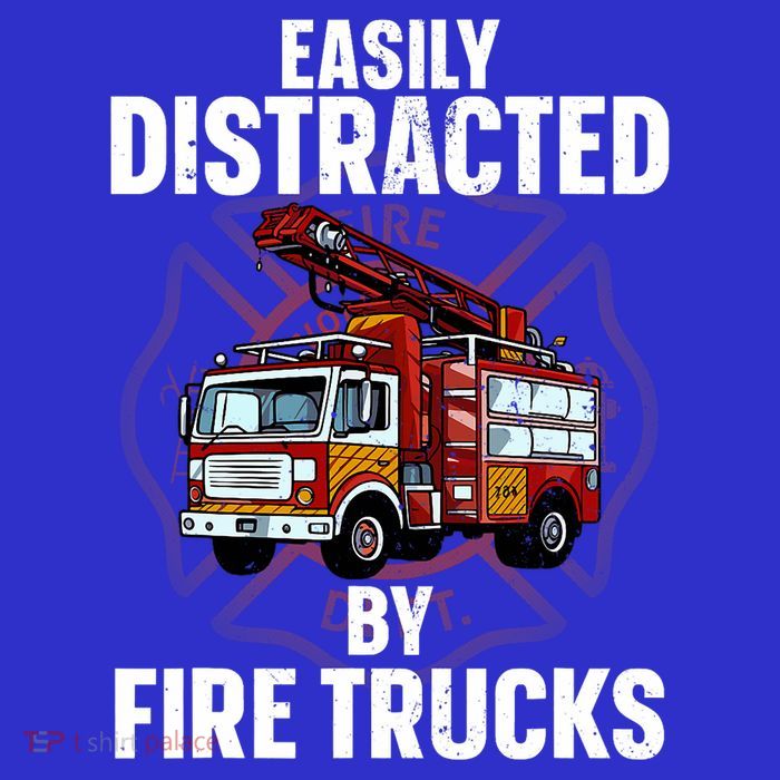 Cute Firefighter Design For Fireman Fire Truck Button