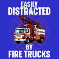 Cute Firefighter Design For Fireman Fire Truck Zip Tote Bag