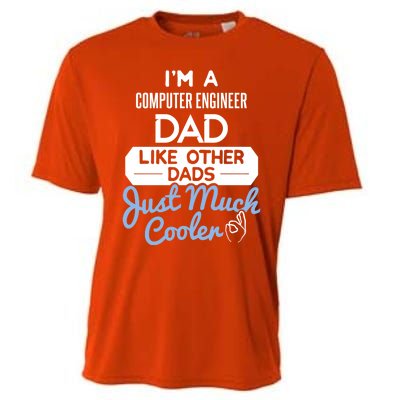 Cool Fathers Day Gift Computer Engineer Dad Gift Cooling Performance Crew T-Shirt