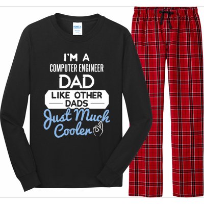 Cool Fathers Day Gift Computer Engineer Dad Gift Long Sleeve Pajama Set