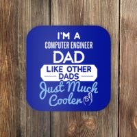 Cool Fathers Day Gift Computer Engineer Dad Gift Coaster