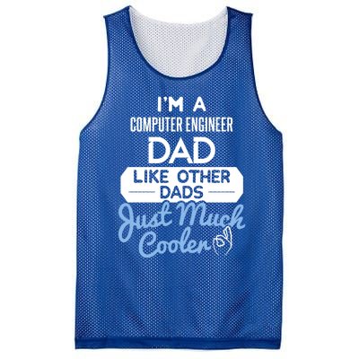 Cool Fathers Day Gift Computer Engineer Dad Gift Mesh Reversible Basketball Jersey Tank