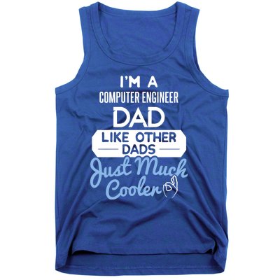 Cool Fathers Day Gift Computer Engineer Dad Gift Tank Top