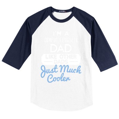 Cool Fathers Day Gift Computer Engineer Dad Gift Baseball Sleeve Shirt