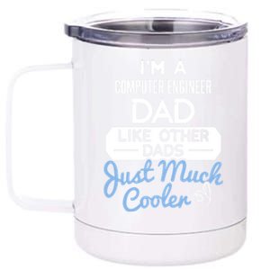 Cool Fathers Day Gift Computer Engineer Dad Gift 12 oz Stainless Steel Tumbler Cup