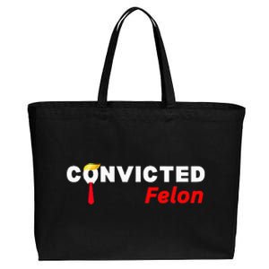 Convicted Felon Donald Trump Guilty Trump Mugshot Cotton Canvas Jumbo Tote