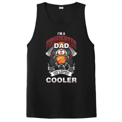 Cool Firefighter Dad Great Gift Fire Fathers Day Gift Funny Gift PosiCharge Competitor Tank