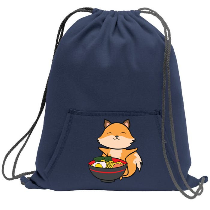 Cute Fox Eating Ra Love Ra And Foxes Sweatshirt Cinch Pack Bag