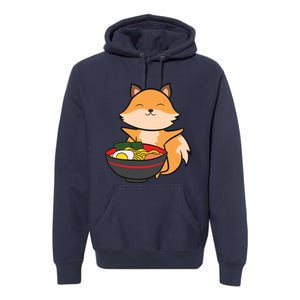 Cute Fox Eating Ra Love Ra And Foxes Premium Hoodie