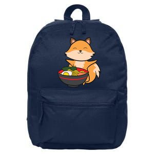 Cute Fox Eating Ra Love Ra And Foxes 16 in Basic Backpack