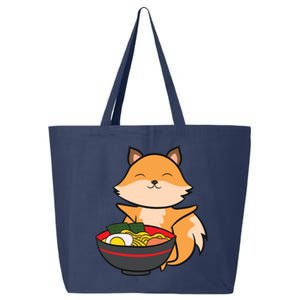 Cute Fox Eating Ra Love Ra And Foxes 25L Jumbo Tote