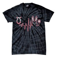 Cute Funny Easter Bunny Heart Beat Stethoscope Tie-Dye T-Shirt