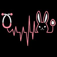 Cute Funny Easter Bunny Heart Beat Stethoscope Tie-Dye T-Shirt