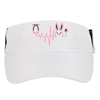 Cute Funny Easter Bunny Heart Beat Stethoscope Adult Drive Performance Visor
