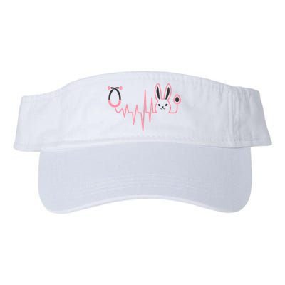 Cute Funny Easter Bunny Heart Beat Stethoscope Visor
