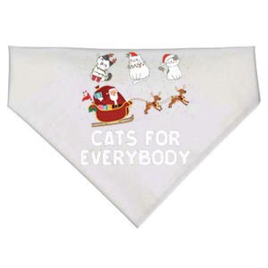 Cats For Everybody Festive Christmas Santa Xmas Funny Ugly  USA-Made Doggie Bandana