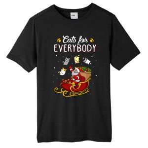 Cats For Everybody Ugly Christmas Cat Tall Fusion ChromaSoft Performance T-Shirt