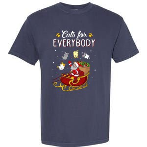 Cats For Everybody Ugly Christmas Cat Garment-Dyed Heavyweight T-Shirt