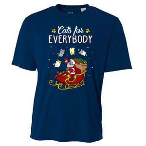 Cats For Everybody Ugly Christmas Cat Cooling Performance Crew T-Shirt