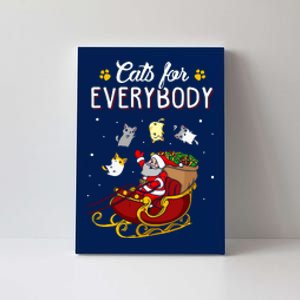 Cats For Everybody Ugly Christmas Cat Canvas