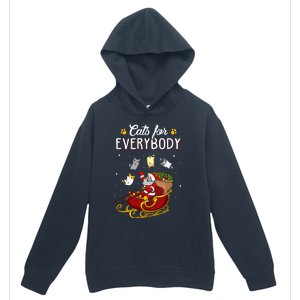 Cats For Everybody Ugly Christmas Cat Urban Pullover Hoodie