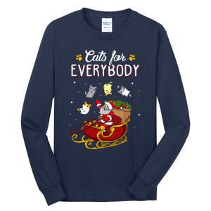 Cats For Everybody Ugly Christmas Cat Tall Long Sleeve T-Shirt