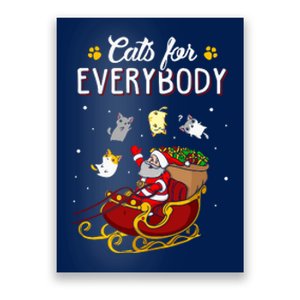 Cats For Everybody Ugly Christmas Cat Poster