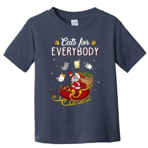 Cats For Everybody Ugly Christmas Cat Toddler T-Shirt