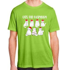 Cats For Everybody Christmas Funny Christmas Cats Great Gift Adult ChromaSoft Performance T-Shirt