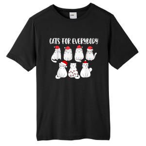 Cats For Everybody Christmas Funny Christmas Cats Great Gift Tall Fusion ChromaSoft Performance T-Shirt