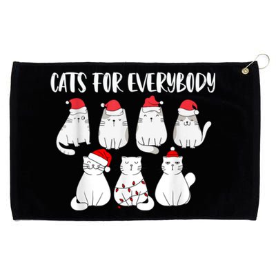 Cats For Everybody Christmas Funny Christmas Cats Great Gift Grommeted Golf Towel