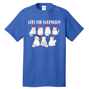 Cats For Everybody Christmas Funny Christmas Cats Great Gift Tall T-Shirt