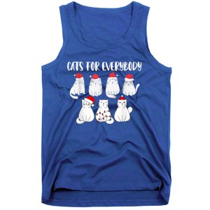 Cats For Everybody Christmas Funny Christmas Cats Great Gift Tank Top