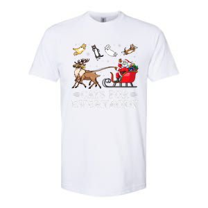 Cats For Everybody Christmas Cat Funny Xmas Santa Softstyle CVC T-Shirt