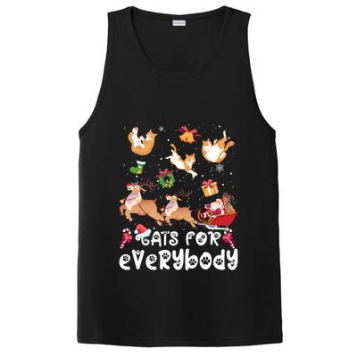 Cats For Everybody Christmas Santa Cats Lovers Gift PosiCharge Competitor Tank