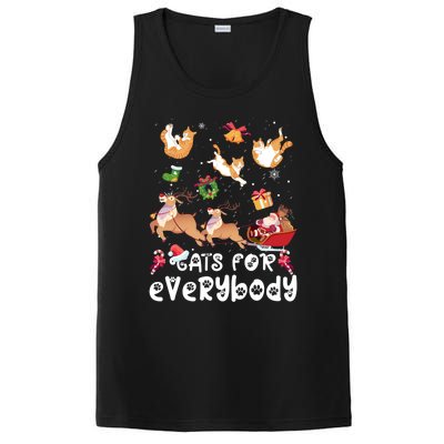 Cats For Everybody Christmas Santa Cats Lovers Gift PosiCharge Competitor Tank