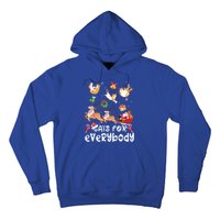 Cats For Everybody Christmas Santa Cats Lovers Gift Hoodie