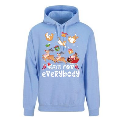 Cats For Everybody Christmas Santa Cats Lovers Gift Unisex Surf Hoodie