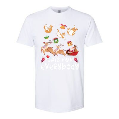 Cats For Everybody Christmas Santa Cats Lovers Gift Softstyle® CVC T-Shirt