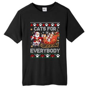 Cats For Everybody Christmas Santa Xmas Funny Gift Gift Tall Fusion ChromaSoft Performance T-Shirt